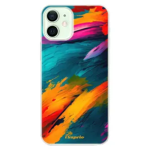 Odolné silikónové puzdro iSaprio - Blue Paint - iPhone 12 mini