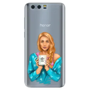 Odolné silikónové puzdro iSaprio - Coffe Now - Redhead - Huawei Honor 9
