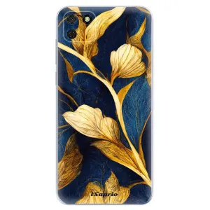 Odolné silikónové puzdro iSaprio - Gold Leaves - Huawei Y5p