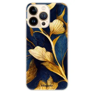 Odolné silikónové puzdro iSaprio - Gold Leaves - iPhone 13 Pro Max