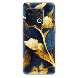 Odolné silikónové puzdro iSaprio - Gold Leaves - OnePlus 10 Pro