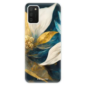 Odolné silikónové puzdro iSaprio - Gold Petals - Samsung Galaxy A02s