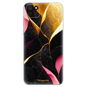 Odolné silikónové puzdro iSaprio - Gold Pink Marble - Huawei Y5p