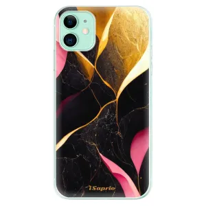 Odolné silikónové puzdro iSaprio - Gold Pink Marble - iPhone 11
