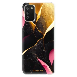 Odolné silikónové puzdro iSaprio - Gold Pink Marble - Samsung Galaxy A02s