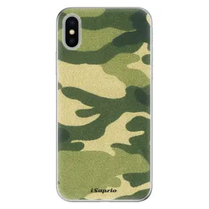 Odolné silikónové puzdro iSaprio - Green Camuflage 01 - iPhone X