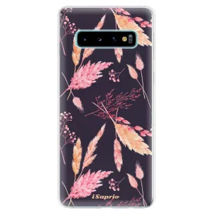 Odolné silikónové puzdro iSaprio - Herbal Pattern - Samsung Galaxy S10