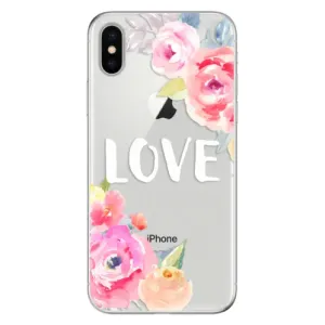 Odolné silikónové puzdro iSaprio - Love - iPhone X