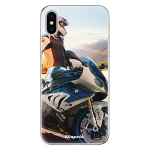 Odolné silikónové puzdro iSaprio - Motorcycle 10 - iPhone X