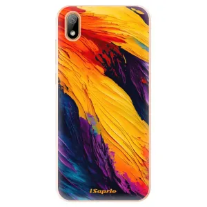 Odolné silikónové puzdro iSaprio - Orange Paint - Huawei Y5 2019