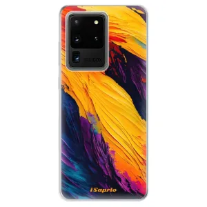 Odolné silikónové puzdro iSaprio - Orange Paint - Samsung Galaxy S20 Ultra