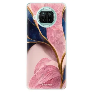 Odolné silikónové puzdro iSaprio - Pink Blue Leaves - Xiaomi Mi 10T Lite