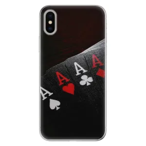 Odolné silikónové puzdro iSaprio - Poker - iPhone X