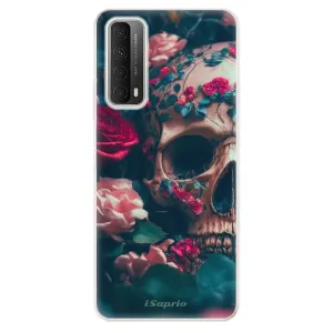 Odolné silikónové puzdro iSaprio - Skull in Roses - Huawei P Smart 2021