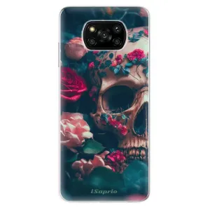 Odolné silikónové puzdro iSaprio - Skull in Roses - Xiaomi Poco X3 Pro / X3 NFC