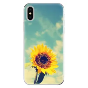 Odolné silikónové puzdro iSaprio - Sunflower 01 - iPhone X