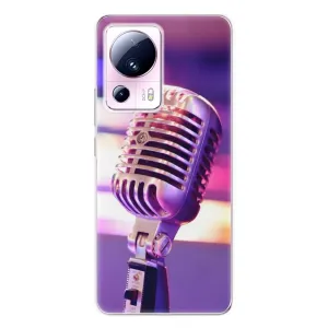 Odolné silikónové puzdro iSaprio - Vintage Microphone - Xiaomi 13 Lite