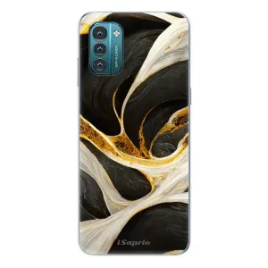 Odolné silikónové puzdro iSaprio - Black and Gold - Nokia G11 / G21