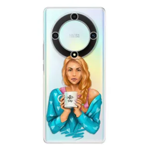 Odolné silikónové puzdro iSaprio - Coffe Now - Redhead - Honor Magic5 Lite 5G