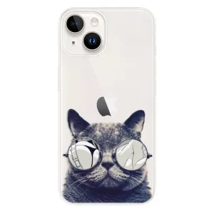 Odolné silikónové puzdro iSaprio - Crazy Cat 01 - iPhone 15