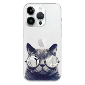 Odolné silikónové puzdro iSaprio - Crazy Cat 01 - iPhone 15 Pro