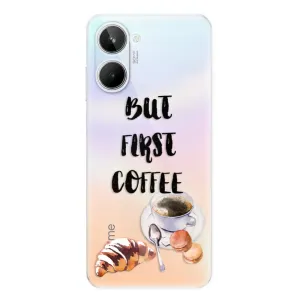 Odolné silikónové puzdro iSaprio - First Coffee - Realme 10