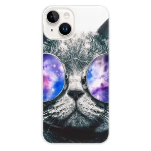 Odolné silikónové puzdro iSaprio - Galaxy Cat - iPhone 15