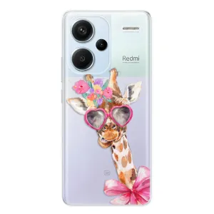 Odolné silikónové puzdro iSaprio - Lady Giraffe - Xiaomi Redmi Note 13 Pro+ 5G