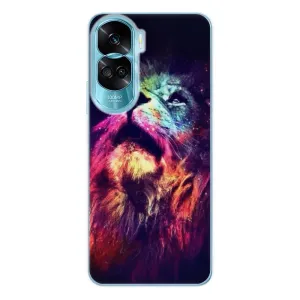 Odolné silikónové puzdro iSaprio - Lion in Colors - Honor 90 Lite 5G