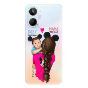 Odolné silikónové puzdro iSaprio - Mama Mouse Brunette and Boy - Realme 10