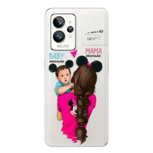 Odolné silikónové puzdro iSaprio - Mama Mouse Brunette and Boy - Realme GT 2 Pro