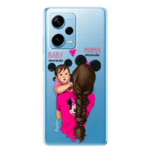 Odolné silikónové puzdro iSaprio - Mama Mouse Brunette and Girl - Xiaomi Redmi Note 12 Pro 5G / Poco X5 Pro 5G