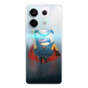 Odolné silikónové puzdro iSaprio - Mimons Superman 02 - Xiaomi Redmi Note 13 Pro 5G / Poco X6 5G