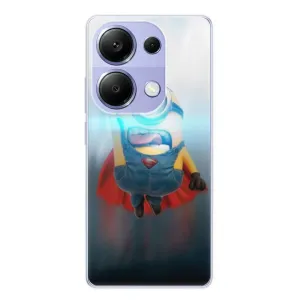 Odolné silikónové puzdro iSaprio - Mimons Superman 02 - Xiaomi Redmi Note 13 Pro