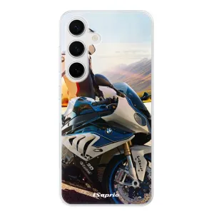 Odolné silikónové puzdro iSaprio - Motorcycle 10 - Samsung Galaxy S24