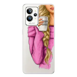 Odolné silikónové puzdro iSaprio - My Coffe and Blond Girl - Realme GT 2 Pro