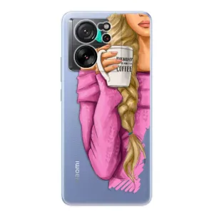 Odolné silikónové puzdro iSaprio - My Coffe and Blond Girl - Xiaomi 13T / 13T Pro