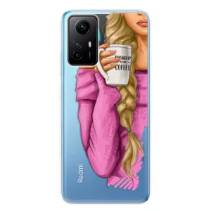 Odolné silikónové puzdro iSaprio - My Coffe and Blond Girl - Xiaomi Redmi Note 12S