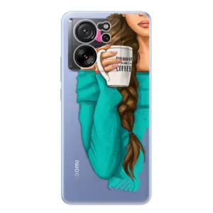 Odolné silikónové puzdro iSaprio - My Coffe and Brunette Girl - Xiaomi 13T / 13T Pro