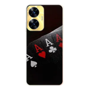 Odolné silikónové puzdro iSaprio - Poker - Realme C55