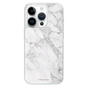 Odolné silikónové puzdro iSaprio - SilverMarble 14 - iPhone 15 Pro
