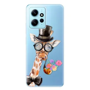Odolné silikónové puzdro iSaprio - Sir Giraffe - Xiaomi Redmi Note 12 5G