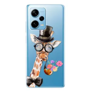 Odolné silikónové puzdro iSaprio - Sir Giraffe - Xiaomi Redmi Note 12 Pro+ 5G