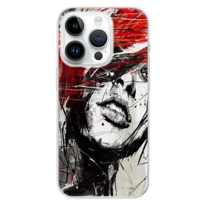 Odolné silikónové puzdro iSaprio - Sketch Face - iPhone 15 Pro