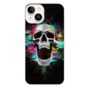 Odolné silikónové puzdro iSaprio - Skull in Colors - iPhone 15