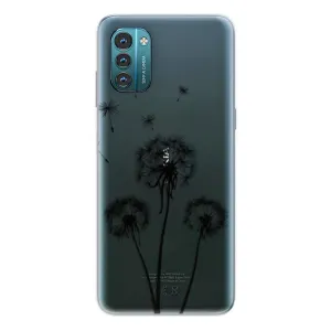Odolné silikónové puzdro iSaprio - Three Dandelions - black - Nokia G11 / G21