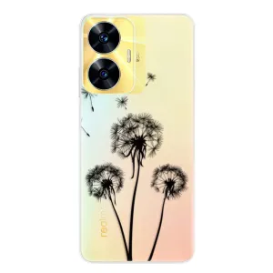 Odolné silikónové puzdro iSaprio - Three Dandelions - black - Realme C55