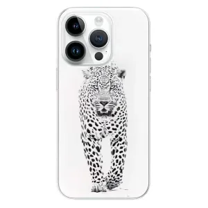 Odolné silikónové puzdro iSaprio - White Jaguar - iPhone 15 Pro