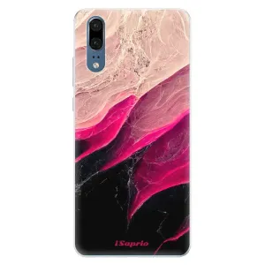 Silikónové puzdro iSaprio - Black and Pink - Huawei P20