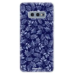 Odolné silikónové puzdro iSaprio - Blue Leaves 05 - Samsung Galaxy S10e